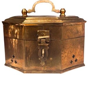 Vintage Brass Decorative Cricket Box